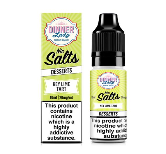 Dinner Lady DESSERTS - Key Lime Tart - 10ml Liquide (Sels de Nicotine) NEW!