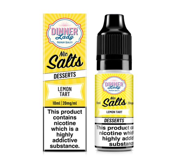 Dinner Lady DESSERTS - Lemon Tart - 10ml Liquide (Sels de Nicotine) NEW!