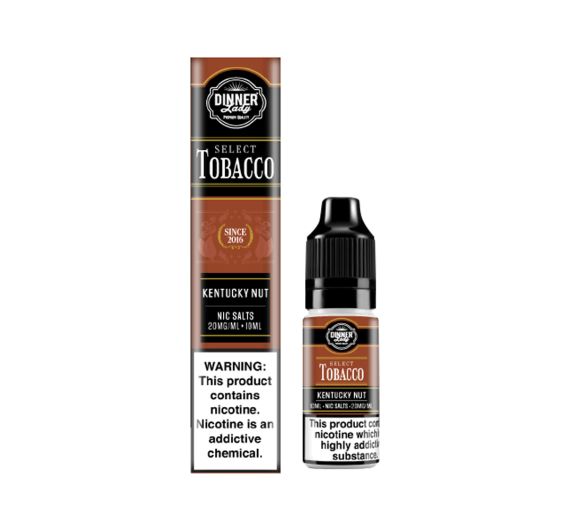Dinner Lady Select Tobacco - Kentucky Nut - 10ml Liquide (Sel de nicotine) Dinner Lady Select Tobacco - Kentucky Nut - 10ml Liquide (Sel de nicotine)
