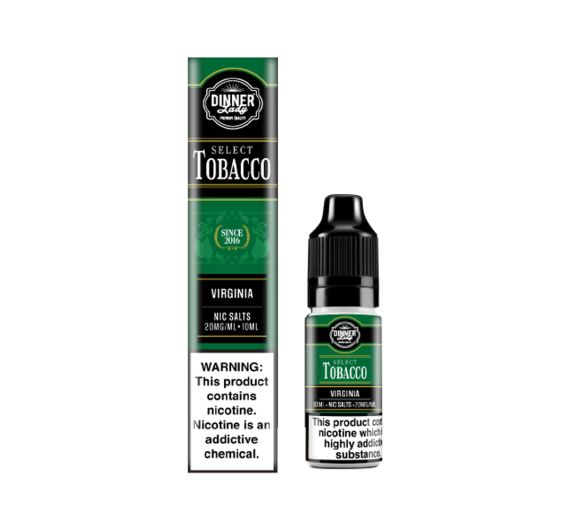 Dinner Lady Select Tobacco - Virginia - 10ml Liquide (Sel de Nicotine) Dinner Lady Select Tobacco - Virginia - 10ml Liquide (Sel de Nicotine)