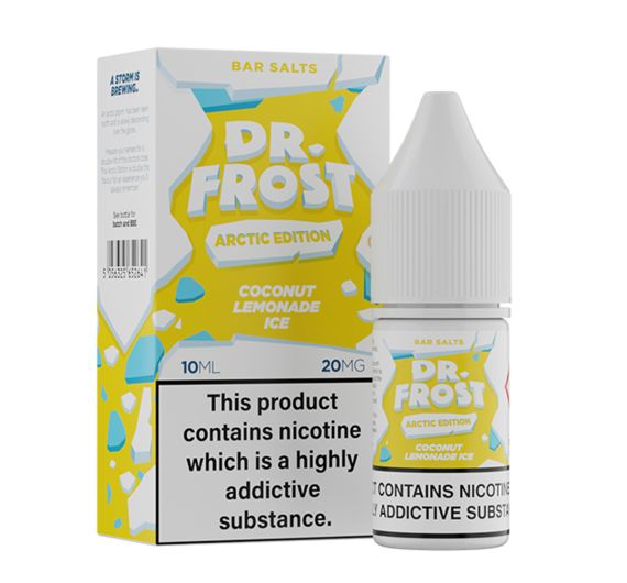 Dr Frost Bar Salts Arctic Edition - Limonade à la Noix de Coco Glacée - 10ml Liquide (Sel de Nicotine) Dr Frost Bar Salts Arctic Edition - Limonade à la Noix de Coco Glacée - 10ml Liquide (Sel de Nicotine)