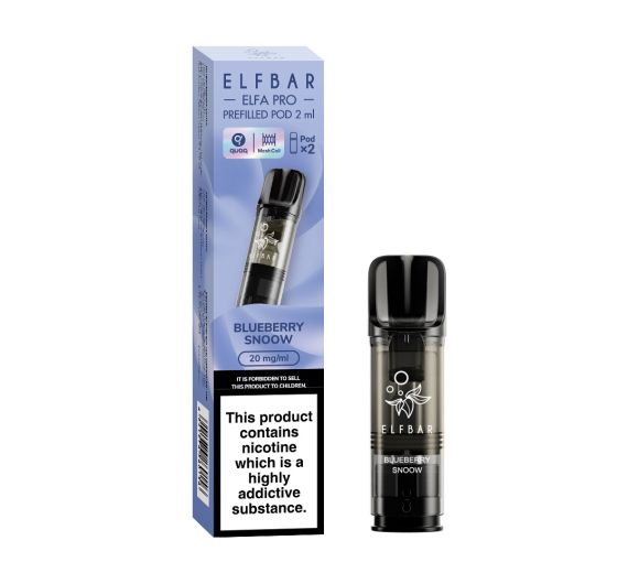 Elf Bar - ELFA PRO - NS20mg Pod pré-rempli (2 cartouches) Blueberry Snoow(Berry Jam)