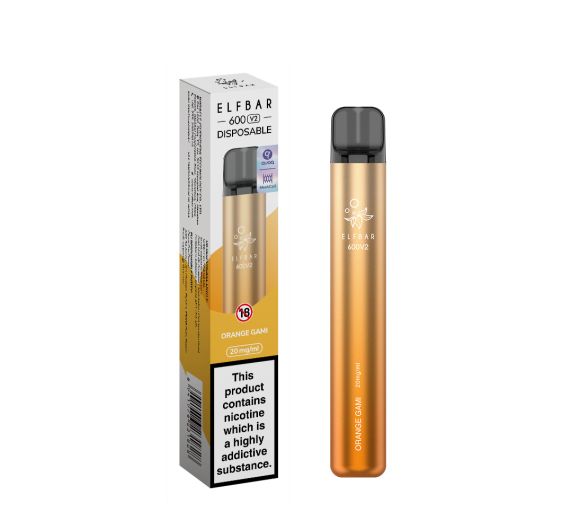 Elf Bar V2 600 - NS20mg - Pod jetable Orange Gami