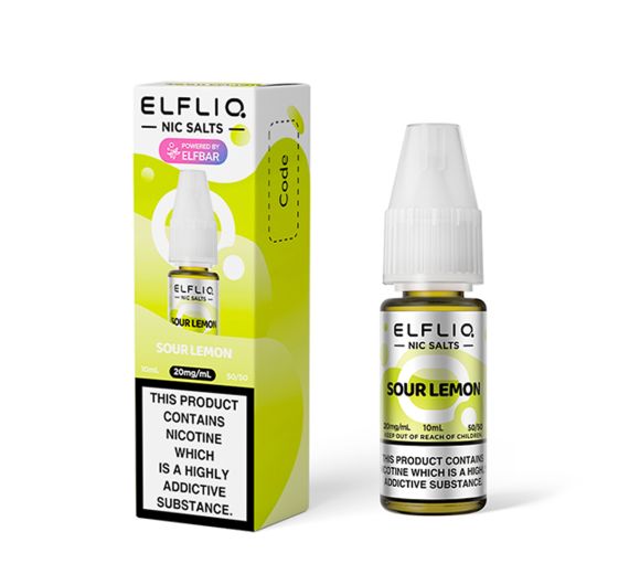 ElfBar Elfliq - Citron Acide - 10ml Liquide (Sel de Nicotine)