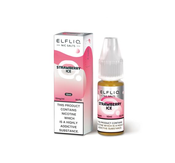ElfBar Elfliq - Strawberry Ice - 10ml Liquide (Sels de Nicotine)