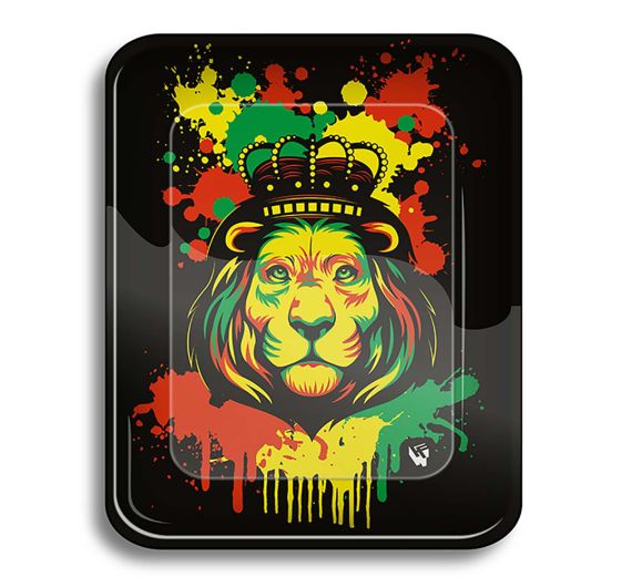 Fire-Flow - RASTA STENCIL LION - Metall - Mischschale