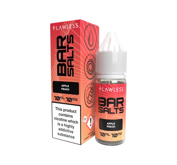Flawless BAR SALT - Apple and Peach - 10ml Liquide (Sels de Nicotine)