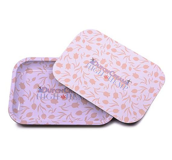 High Hemp - Mischschale - Metall Tablett avec Couvercle - Dutch Cream