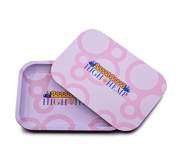 High Hemp - Mischschale - Metall Tablett mit Deckel - 888888