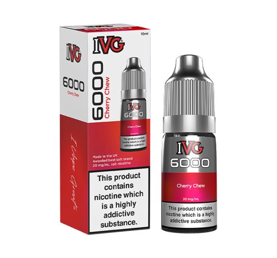 IVG 6000 - Cherry Chew - 10ml Liquide (Sel Nic) IVG 6000 - Cherry Chew - 10ml Liquide (Sel Nic)