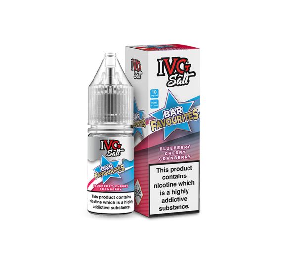 IVG Bar Favourites - Blueberry Cherry Cranberry - 10ml Liquide (Sels de Nicotine)