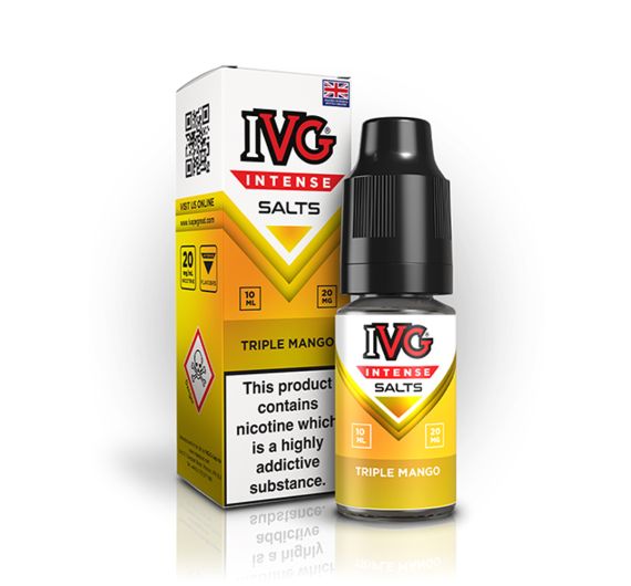 IVG - Intense - Triple Mangue - 10ml Liquide (Sel de Nicotine) IVG - Intense - Triple Mangue - 10ml Liquide (Sel de Nicotine)