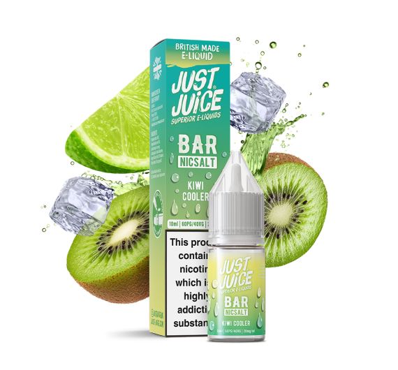 Just Juice Bar - Kiwi Cooler - 10ml Liquide (Sel de Nicotine) Just Juice Bar - Kiwi Cooler - 10ml Liquide (Sel de Nicotine)