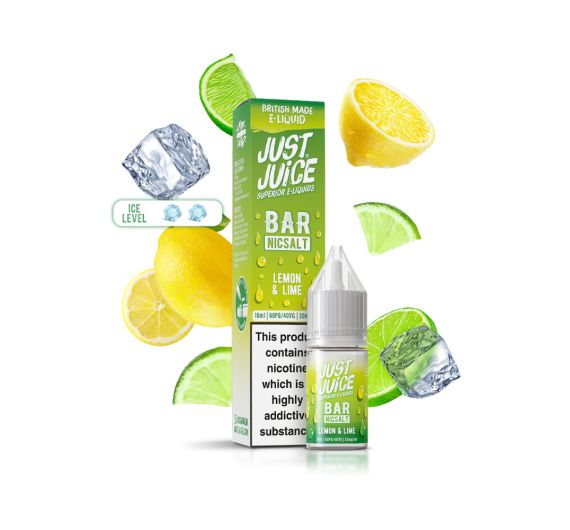 Just Juice Bar - Lemon Lime - 10ml Liquide (Sels de Nicotine) Just Juice Bar - Lemon Lime - 10ml Liquide (Sels de Nicotine)