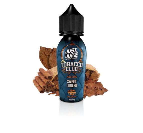Just Juice Tobacco Club - Sweet Cubano - 50/60ml Liquide (Shortfill)