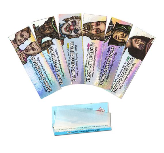 Lion Rolling Circus - Papiers Argentés 1¼ - Assortis