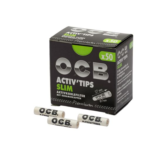OCB - Activ Tips Slim Aktivkohlefilter 50Stk OCB - Activ Tips Slim Aktivkohlefilter 50Stk