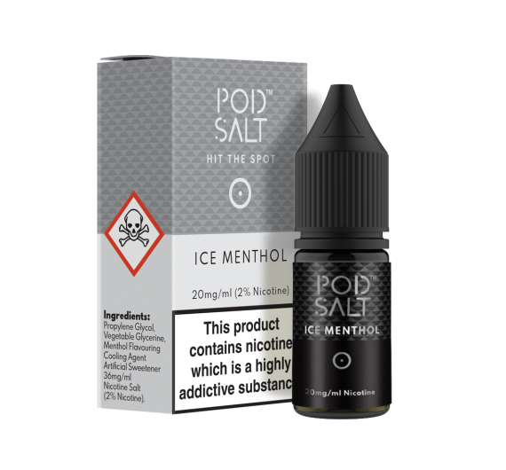 Pod Salt - Ice Menthol - 10ml Liquide (20mg Sels de Nicotine)