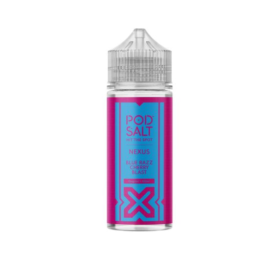 Pod Salt NEXUS - Blue Razz Cherry Blast - 100/120ml Liquide (Shortfill)