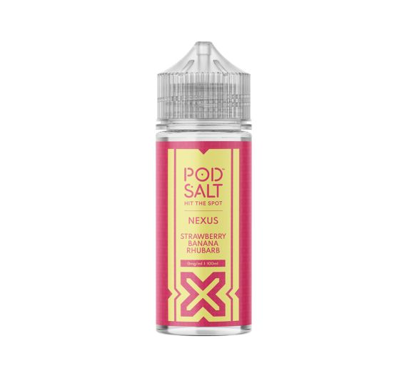 Pod Salt NEXUS - Strawberry Banana Rhubarb - 100/120ml Liquide (Shortfill)