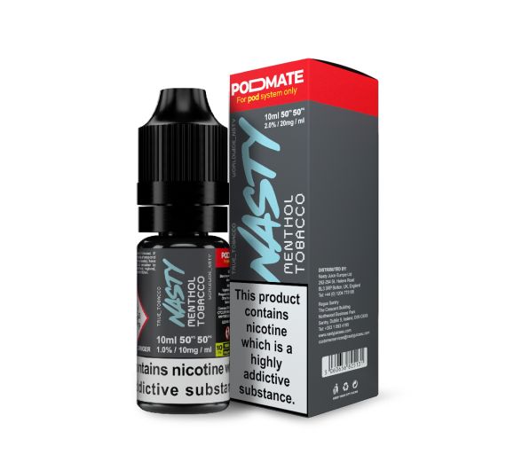 PodMate - Menthol Tobacco - 10ml Liquide (Sels de Nicotine)
