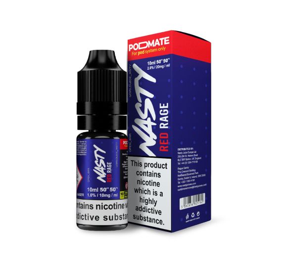PodMate - Red Rage - 10ml Liquide (Sels de Nicotine)