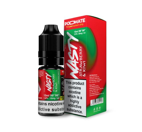 PodMate - Strawberry & Kiwi - 10ml Liquide (Sels de Nicotine)