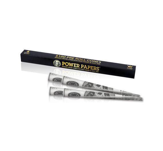 Power Papers 100 Dollar - Cônes King Size