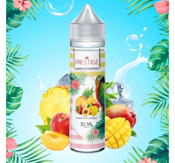 Prestige FRUITS - Ananas Pêche Mangue - 50/60ml Liquid (Shortfill)