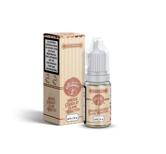Savourea Le petit Gourmet - Mousse chocolat blanc noisettes - 10ml Liquide (20mg Sels de Nicotine)