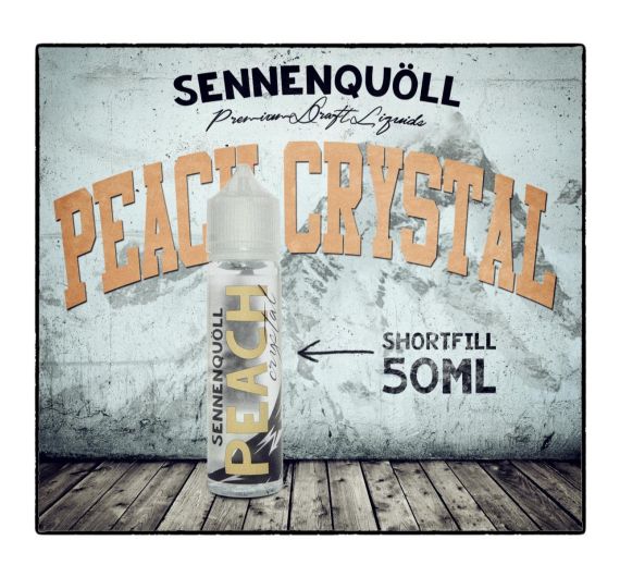 Sennenquöll Glacier Water - Peach Crystal - 50/60ml Shortfill Liquide