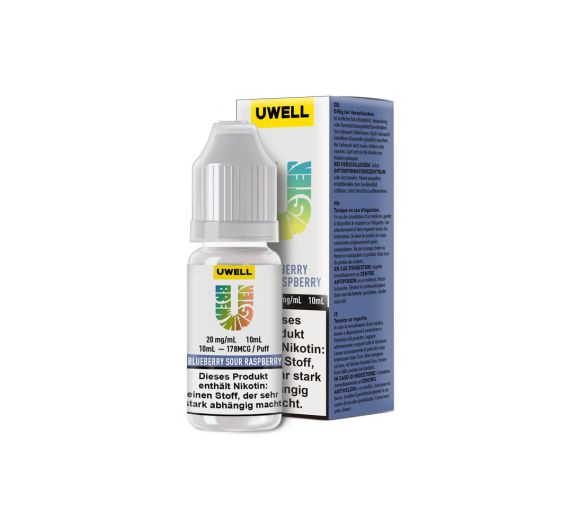 Uwell - Blueberry Sour Raspberry - 10ml Liquide (20mg Sels de Nicotine)