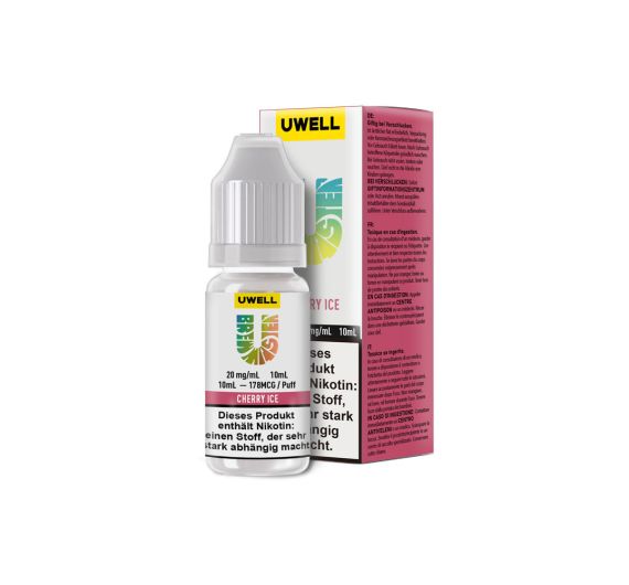 Uwell - Cherry Ice - 10ml Liquide (20mg Sels de Nicotine) Uwell - Cherry Ice - 10ml Liquide (20mg Sels de Nicotine)