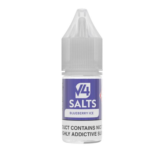 V4 Vapor - Blueberry Ice - 10ml Liquide (Sels de Nicotine) V4 Vapor - Blueberry Ice - 10ml Liquide (Sels de Nicotine)