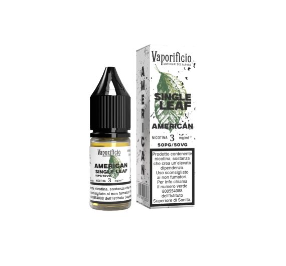 Vaporificio Single Leaf - American - 10ml Liquide (Nicotine) Vaporificio Single Leaf - American - 10ml Liquide (Nicotine)