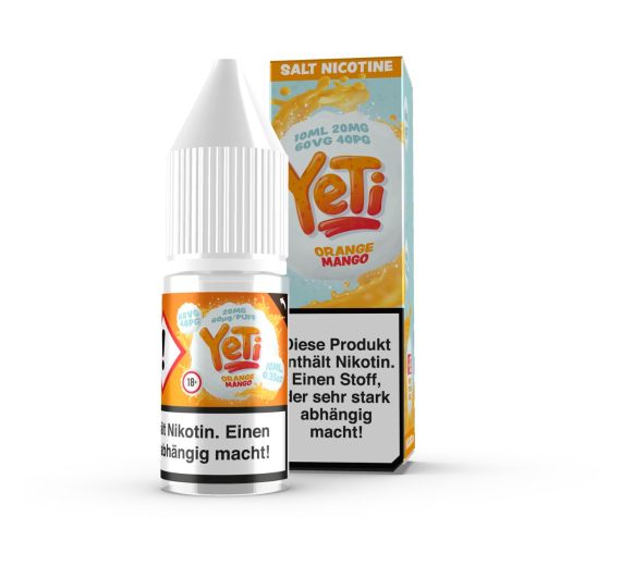 Yeti - Orange Mangue - 10ml Liquide (20mg Sels de Nicotine) Yeti - Orange Mangue - 10ml Liquide (20mg Sels de Nicotine)