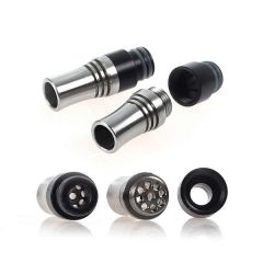 Edelstahl/Delrin DripTip mit Spritzschutz Edelstahl/Delrin DripTip mit Spritzschutz