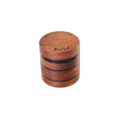 Black Leaf - 4-teilig Alu/Nussholz Schwarz - Grinder Black Leaf - 4-teilig Alu/Nussholz Schwarz - Grinder