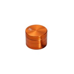 Black Leaf - 4-teilig Aluminium mit Sieb Orange - Grinder Black Leaf - 4-teilig Aluminium mit Sieb Orange - Grinder