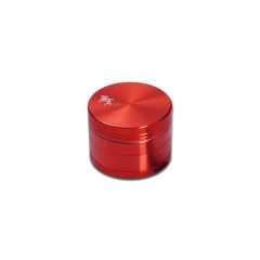 Black Leaf - 4-teilig Aluminium mit Sieb Rot - Grinder Black Leaf - 4-teilig Aluminium mit Sieb Rot - Grinder
