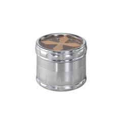 Black Leaf - 4-teilig Cross Silber - Grinder Black Leaf - 4-teilig Cross Silber - Grinder
