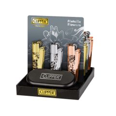 Clipper Classic - Briquet métal METALLIC FLOWERS Clipper Classic - Briquet métal METALLIC FLOWERS