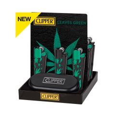 Clipper Classic - Metallfeuerzeug GREEN LEAVES Clipper Classic - Metallfeuerzeug GREEN LEAVES