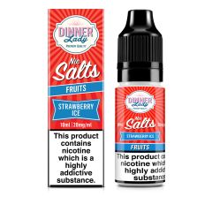 Dinner Lady Fruits - Fraise Glacée - 10ml Liquide (Sel de Nicotine) Dinner Lady Fruits - Fraise Glacée - 10ml Liquide (Sel de Nicotine)