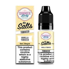 Dinner Lady TOBACCO - Vanilla Tobacco - 10ml Liquid (Nik-Salz) NEW! Dinner Lady TOBACCO - Vanilla Tobacco - 10ml Liquid (Nik-Salz) NEW!