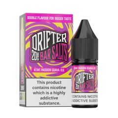 Drifter Bar Salts - Kiwi Passionfruit Guava Ice - 10ml Liquid (Nik-Salz) Drifter Bar Salts - Kiwi Passionfruit Guava Ice - 10ml Liquid (Nik-Salz)