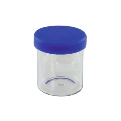 Pot en verre transparent avec couvercle en silicone 20 ml bleu Pot en verre transparent avec couvercle en silicone 20 ml bleu