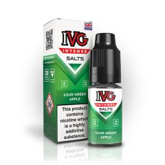 IVG - Intense - Sour Green Apple - 10ml Liquide (Sel de nicotine) IVG - Intense - Sour Green Apple - 10ml Liquide (Sel de nicotine)
