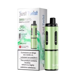 Just Twist 3000 - NS20mg - Hybrid System Green Battery - Menthol Just Twist 3000 - NS20mg - Hybrid System Green Battery - Menthol
