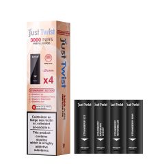 Just Twist 3000 - NS20mg - Kartuschen Strawberry Edition Just Twist 3000 - NS20mg - Kartuschen Strawberry Edition